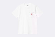 Carhartt WIP Pocket Heart T-shirt White / Red